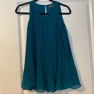 ASTR Green Pleated Tank